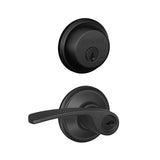Schlage Merano Single Cylinder Keyed Entry Door Lever Set and Deadbolt Combo