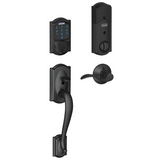 Schlage Connect Camelot Touchscreen Handleset with Accent Lever and Built-in Alarm - Right Handed