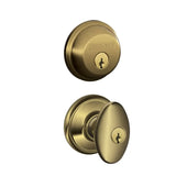 Schlage Siena Single Cylinder Keyed Entry Door Knob Set and Deadbolt Combo