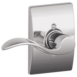 Schlage Accent Passage Door Lever Set with the Decorative Century Trim