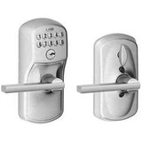 Schlage Keypad Entry Lock with Flex Lock with Lattitude Lever from the Plymouth Collection