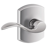 Schlage Accent Passage Door Lever Set with Decorative Greenwich Trim