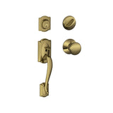 Schlage Camelot Sectional Single Cylinder Keyed Entry Handleset with Plymouth Knob