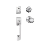 Schlage Century Sectional Single Cylinder Keyed Entry Handleset with Orbit Knob