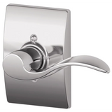 Schlage Accent Right Handed Non-Turning One-Sided Dummy Door Lever with Decorative Century Trim