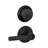 Schlage Broadway Single Cylinder Keyed Entry Door Lever Set and Deadbolt Combo