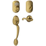 Schlage Right Handed Plymouth Electronic Handleset with Flair Lever