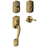 Schlage Residential FE365 - Camelot Electronic Handleset with Accent Lever