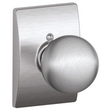 Schlage Orbit Non-Turning One-Sided Dummy Door Knob with the Decorative Century Rose