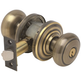 Schlage Residential F51A - Entry Lock - Andover Knob, C Keyway with 16211 Latch and 10063 Strike - Andover Trim