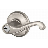 Schlage Flair Right Handed Single Cylinder Keyed Entry Storeroom Door Lever Set