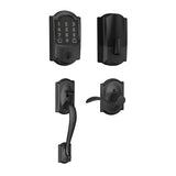 Schlage Encode WiFi Enabled Electronic Keypad Deadbolt with Left Handed Camelot Entry Handleset and Accent Lever
