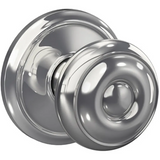 Schlage Residential FC21 - Georgian Knob Passage and Privacy Latch - Grade 2 Cylindrical Non-Keyed Lock - Alden Rose