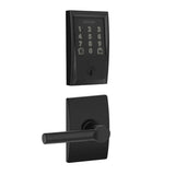 Schlage Encode WiFi Enabled Electronic Keypad Deadbolt and Broadway Lever Set with Century Trim