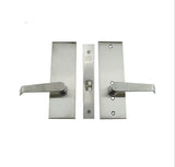 Marks Passage Lever & Plate Mortise Lockset, Left Hand - Satin Chrome - 301201