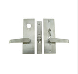 Marks Hotel Lever & Plate Mortise Lockset, Left Hand Reverse - Satin Chrome - 301209