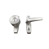 TULIP SHAPED HANDLE KEYED SET, STORM AND SCREEN DOOR - ALUMINUM