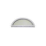 Therma-Tru 22 X 10 X 1/2 1-Lite Half-Round W/Glass Surround Door Lite