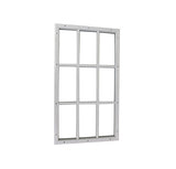 Therma-Tru 22 X 36 X 1/2 9-Lite Surround No Glass Door Lite
