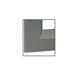 Commercial Door Lite Frames, 6" X 27" Low Profile Metal, Screw Together- Grey