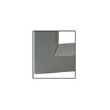 Commercial Door Lite Frames, 7" X 22" Low Profile Metal, Screw Together - Grey - 333072200-Gry