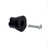 Replacement Tip, Door Holder, 11/16 Inch With Screw - Black - 361035