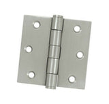 3.5 X 3.5 Inch, Square Corners, Residential Hinges, Stainless Steel, Pair - 363121-Bss