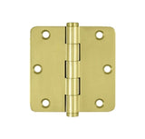 Atrium Door Hinge 3.5 X 3.5 Inch, 1/4 Radius Corners, Residential, Steel - 363207