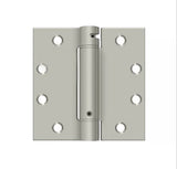 Spring Hinge 4.5 X 4.5 X Square Corners, Ul Listed, Deltana Single Action - 363621