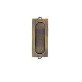 3-1/8" Rectangle, Flush Pull, Solid Brass - 368007