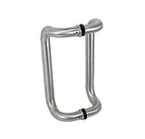 Door Pull 10 Inch Offset Commercial - Polished Stainless Steel - 380292-Pss