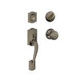 Schlage Camelot Sectional Single Cylinder Keyed Entry Handleset with Georgian Knob