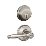 Schlage Birmingham Single Cylinder Keyed Entry Door Lever Set and Deadbolt Combo