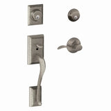 Schlage Residential F62 Addsion with Accent Lever Double Cylinder Handleset - Entrance Lock Interior & Exterior