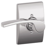 Schlage Merano Left Handed Non-Turning One-Sided Dummy Door Lever with Decorative Century Trim