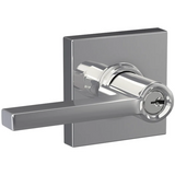 Schlage Custom Latitude Single Cylinder Keyed Entry Door Lever Set with Collins Trim