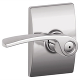 Schlage Merano Privacy Door Lever Set with Decorative Century Trim