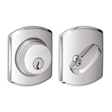 Schlage Residential B60 - Single Cylinder Keyed Entry Grade 1 Deadbolt with Decorative Greenwich Rose