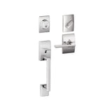 Schlage Century Sectional Single Cylinder Keyed Entry Handleset with Latitude Lever and Decorative Century Trim