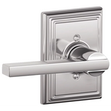 Schlage Latitude Non-Turning One-Sided Dummy Door Lever with Decorative Addison Trim