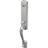 Schlage Custom Camelot Keyed Entry Single Cylinder Half Plate Handleset - Exterior Only