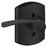 Schlage Merano Passage Door Lever Set with Decorative Greenwich Trim