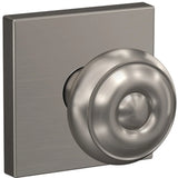 Schlage Custom Georgian Non-Turning Two-Sided Dummy Door Knob Set with Collins Trim