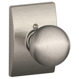 Schlage Orbit Non-Turning One-Sided Dummy Door Knob with the Decorative Century Rose