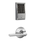 Schlage Encode WiFi Enabled Electronic Keypad Deadbolt with Century Trim and Latitude Lever Set