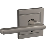 Schlage Custom Latitude Non-Turning Two-Sided Dummy Door Lever Set with Upland Trim