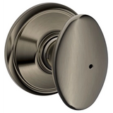 Schlage Residential F10 - Siena Knob Passage Lock with 16080 Latch and 10027 Strike - Alden Rose