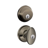 Schlage Siena Single Cylinder Keyed Entry Door Knob Set and Deadbolt Combo