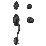 Schlage Brookshire Double Cylinder Handleset with Interior Georgian Knob from the F-Series