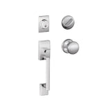 Schlage Century Sectional Single Cylinder Keyed Entry Handleset with Andover Knob